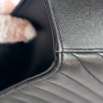 YSL Large Monogram Envelope Bag Black Leather with Gold Hardware #RYSC-1 - Image 15