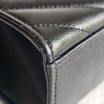 YSL Large Monogram Envelope Bag Black Leather with Gold Hardware #RYSC-1 - Image 13