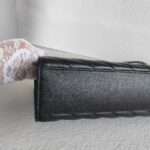 YSL Large Monogram Envelope Bag Black Leather with Gold Hardware #RYSC-1 - Image 11