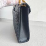 YSL Large Monogram Envelope Bag Black Leather with Gold Hardware #RYSC-1 - Image 8