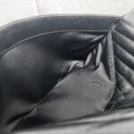 YSL Large Monogram Envelope Bag Black Leather with Gold Hardware #RYSC-1 - Image 34