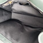 YSL Large Monogram Envelope Bag Green Leather with Gold Hardware #RSUT-1 - Image 31