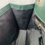 YSL Large Monogram Envelope Bag Green Leather with Gold Hardware #RSUT-1 - Image 30