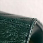 YSL Large Monogram Envelope Bag Green Leather with Gold Hardware #RSUT-1 - Image 13