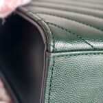 YSL Large Monogram Envelope Bag Green Leather with Gold Hardware #RSUT-1 - Image 16