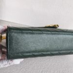 YSL Large Monogram Envelope Bag Green Leather with Gold Hardware #RSUT-1 - Image 10