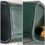 YSL Large Monogram Envelope Bag Green Leather with Gold Hardware #RSUT-1 - Image 12