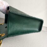 YSL Large Monogram Envelope Bag Green Leather with Gold Hardware #RSUT-1 - Image 8