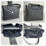 YSL LouLou Grey Leather with Silver Hardware #RYRK-2 - Image 2