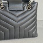 YSL LouLou Grey Leather with Silver Hardware #RYRK-2 - Image 6