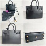 YSL Sac De Jour Bag Black Smooth Leather and Gold Hardware #RKTT-2 - Image 2