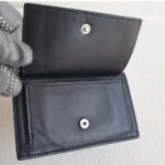 Bottega Veneta Card Holder Black Intrecciato Leather with Silver Hardware #RSLY-200 - Image 9