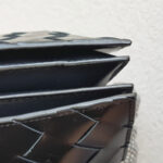 Bottega Veneta Card Holder Black Intrecciato Leather with Silver Hardware #RSLY-201 - Image 10