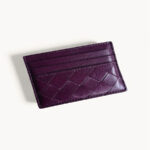 Bottega Veneta Card Holder Maroon Leather #RSKO-2