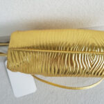 Bottega Veneta The Mini Pouch Bag/Clutch Gold Patent Leather with Gold Hardware #RSYC-1 - Image 13