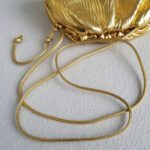 Bottega Veneta The Mini Pouch Bag/Clutch Gold Patent Leather with Gold Hardware #RSYC-1 - Image 19