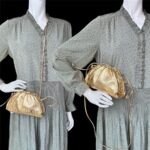 Bottega Veneta The Mini Pouch Bag/Clutch Gold Patent Leather with Gold Hardware #RSYC-1 - Image 25