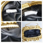 Bottega Veneta The Mini Pouch Bag/Clutch Gold Patent Leather with Gold Hardware #RSYC-1 - Image 24