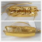Bottega Veneta The Mini Pouch Bag/Clutch Gold Patent Leather with Gold Hardware #RSYC-1 - Image 10