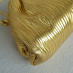 Bottega Veneta The Mini Pouch Bag/Clutch Gold Patent Leather with Gold Hardware #RSYC-1 - Image 17