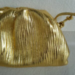 Bottega Veneta The Mini Pouch Bag/Clutch Gold Patent Leather with Gold Hardware #RSYC-1 - Image 4
