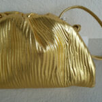 Bottega Veneta The Mini Pouch Bag/Clutch Gold Patent Leather with Gold Hardware #RSYC-1 - Image 6