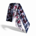 C.dior Mitzah Scarf Multicolor Flower Printed Silk #RSSY-4