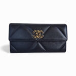 Chanel 19 Long Wallet Black Lambskin with Gold Hardware #RSSY-3