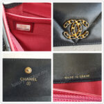 Chanel 19 Long Wallet Black Lambskin with Gold Hardware #RSSY-3 - Image 16