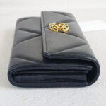 Chanel 19 Long Wallet Black Lambskin with Gold Hardware #RSSY-3 - Image 7