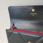 Chanel 19 Long Wallet Black Lambskin with Gold Hardware #RSSY-3 - Image 12
