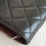 Chanel Bi-fold Long Wallet Black Lambskin with Silver Hardware #RCOK-2 - Image 8