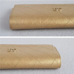 Chanel CC Flap Long Wallet Gold Aged Calfskin with Gold Hardware #RYOC-3 - Image 8