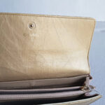 Chanel CC Flap Long Wallet Gold Aged Calfskin with Gold Hardware #RYOC-3 - Image 13