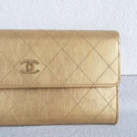 Chanel CC Flap Long Wallet Gold Aged Calfskin with Gold Hardware #RYOC-3 - Image 4