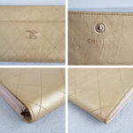 Chanel CC Flap Long Wallet Gold Aged Calfskin with Gold Hardware #RYOC-3 - Image 10