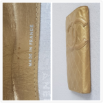 Chanel Cambon Long Wallet Gold Aged Calfskin with Gold Hardware #RYOC-4 - Image 12