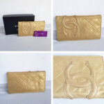 Chanel Cambon Long Wallet Gold Aged Calfskin with Gold Hardware #RYOC-4 - Image 2