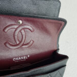 Chanel Medium Double Flap Black Grained Calfskin with Gold Hardware #RSOT-1 - Image 23