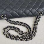 Chanel Medium Double Flap Black Grained Calfskin with Gold Hardware #RSOT-1 - Image 15