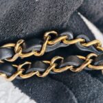 Chanel Mini Flap Black Grained Calfskin with Gold Hardware #RKRY-1 - Image 11