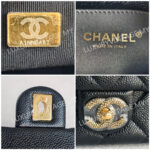 Chanel Mini Flap Black Grained Calfskin with Gold Hardware #RKRY-1 - Image 15