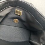 Chanel Mini Flap Black Grained Calfskin with Gold Hardware #RKRY-1 - Image 20