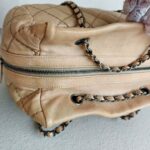 Chanel Tote Bag Beige Calf Leather with Ruthenium Hardware #RYEU-3 - Image 9