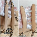 Chanel Tote Bag Beige Calf Leather with Ruthenium Hardware #RYEU-3 - Image 20
