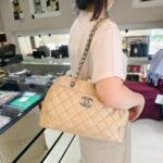 Chanel Tote Bag Beige Calf Leather with Ruthenium Hardware #RYEU-3 - Image 33