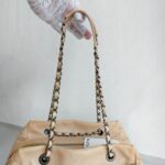 Chanel Tote Bag Beige Calf Leather with Ruthenium Hardware #RYEU-3 - Image 19
