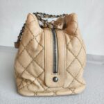 Chanel Tote Bag Beige Calf Leather with Ruthenium Hardware #RYEU-3 - Image 7