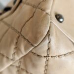 Chanel Tote Bag Beige Calf Leather with Ruthenium Hardware #RYEU-3 - Image 13