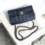 Chanel Vintage Flap Bag Black Calfskin with Silver Hardware #RYEU-4